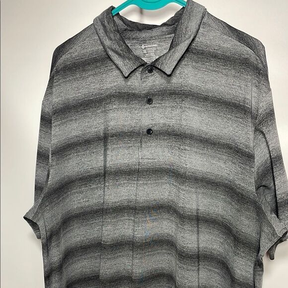 Members Marks Men's Gray Striped Shirt - Picture 2 of 7